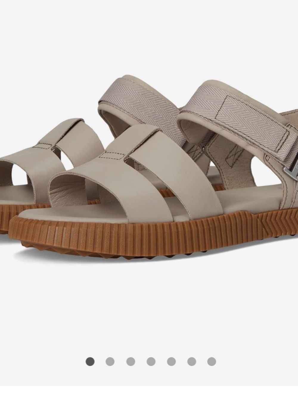 Sorel Ona Ave Ankle-Strap Sandals, size 7, crushed clay
